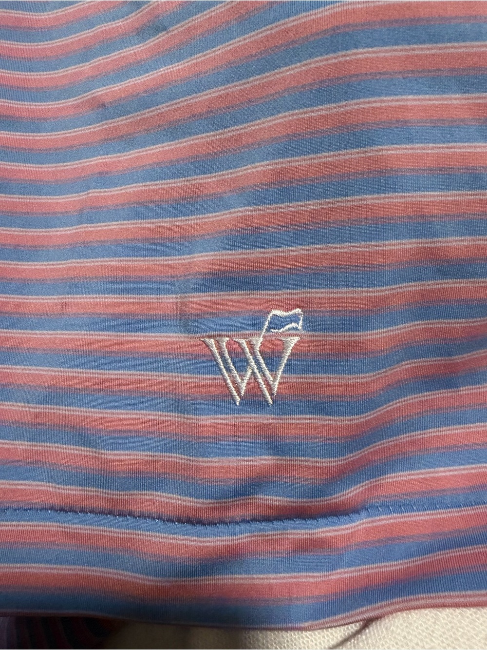 PETER MILLAR Summer Comfort Polo Shirt Blue Pink Purple Pastel Sz L Mens Golf - Picture 12 of 12